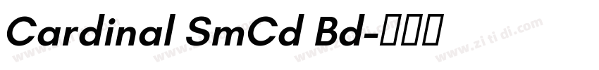 Cardinal SmCd Bd字体转换 Cardinal SmCd Bd字体转换